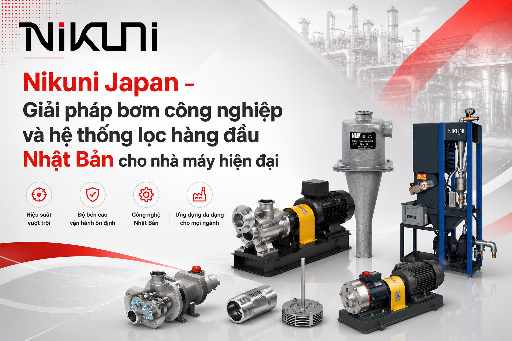 Nikuni Japan - Giải pháp bơm công nghiệp và hệ thống lọc hàng đầu Nhật Bản cho nhà máy hiện đại