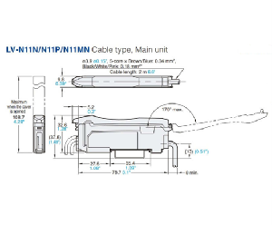 Bộ khuếch đại cảm biến sợi quang Keyence LV-N11N